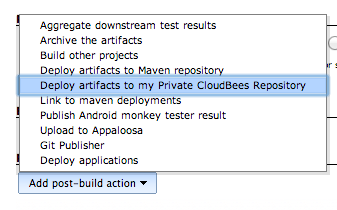 Post build actions with Maven