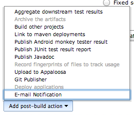 Post build actions with Gradle